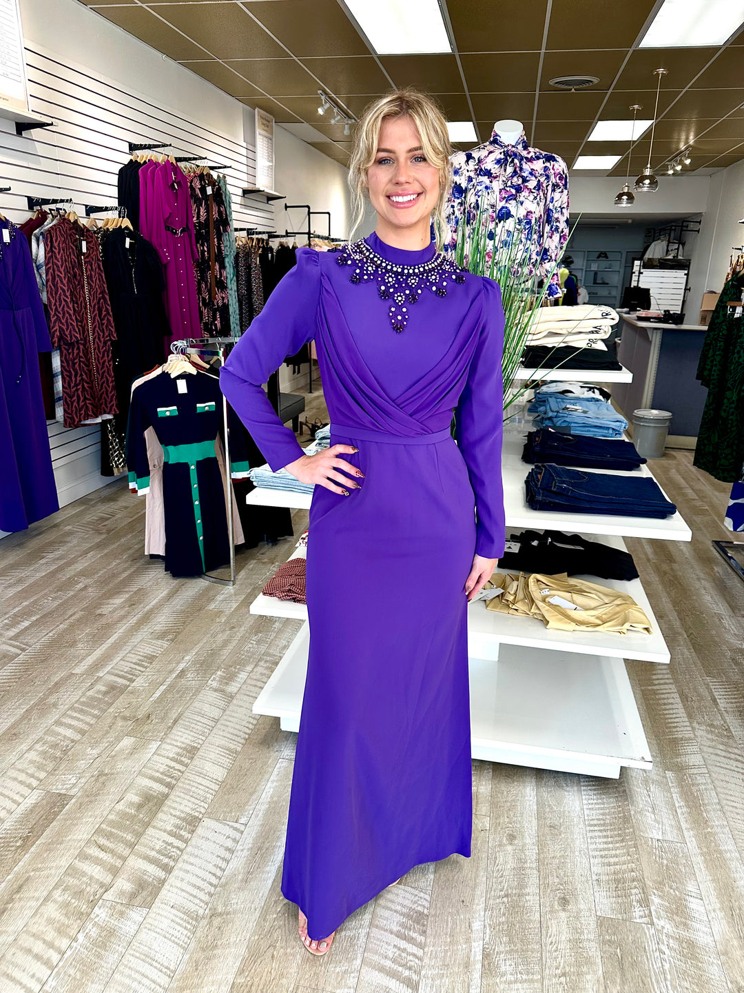 modest purple formal dresses Buy Black Maxi Dress - Addie Maxi Dress main image 1