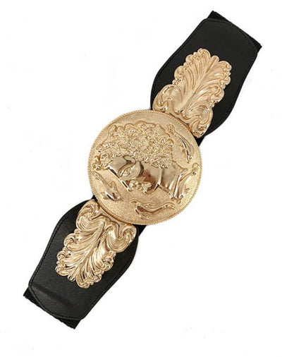 Romans gold and black belt - Modestapparels 